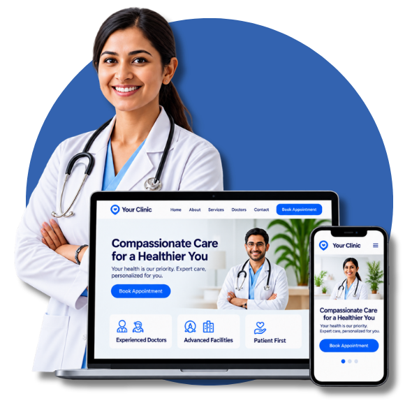 Healthcare website design for doctors and clinics
